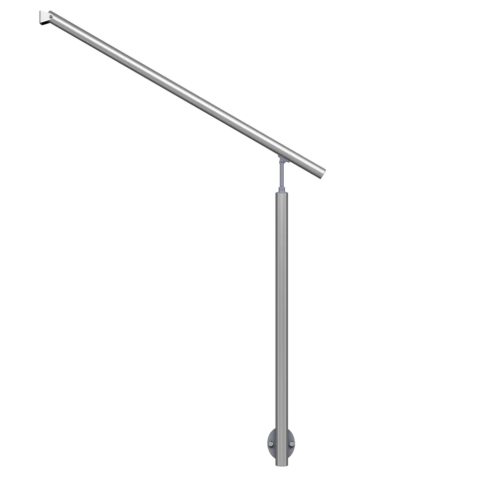 dolle-aluminium-eingangsgel-nder-1-15-m-1-pfosten-wandanschluss-h-he-1-m image 1
