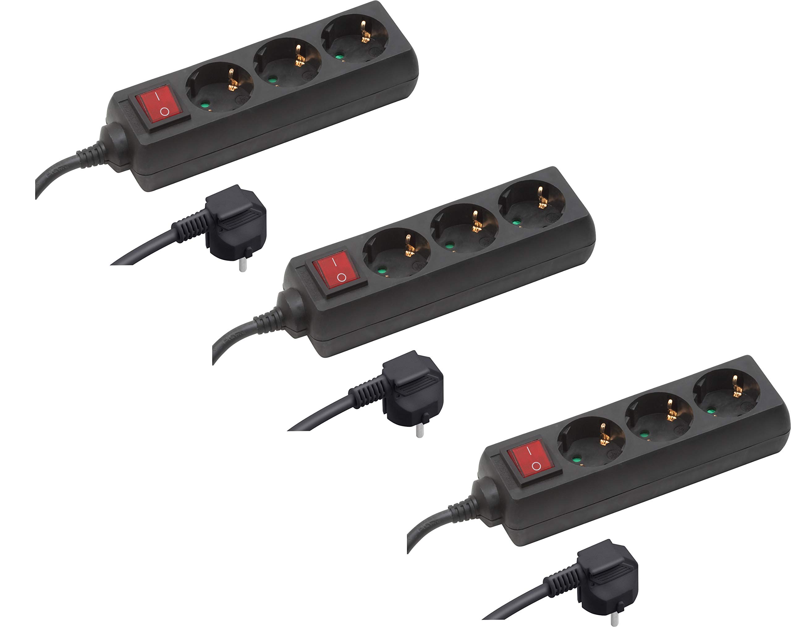 meister-steckdosenleiste-3-fach-3er-set-1-4-m-schwarz-ip20-mit-schalter image 1
