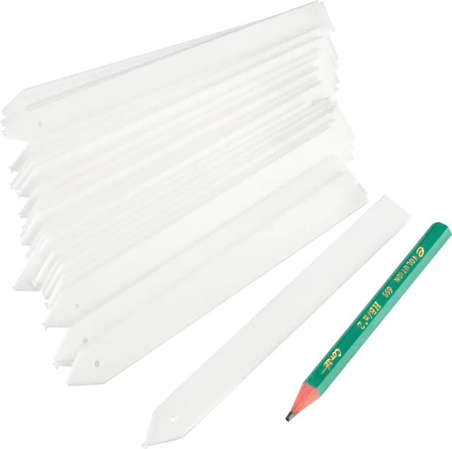 meister-connex-stecketiketten-set-50-st-ck-100x12-mm-wei-mit-g-rtnerstift image 1