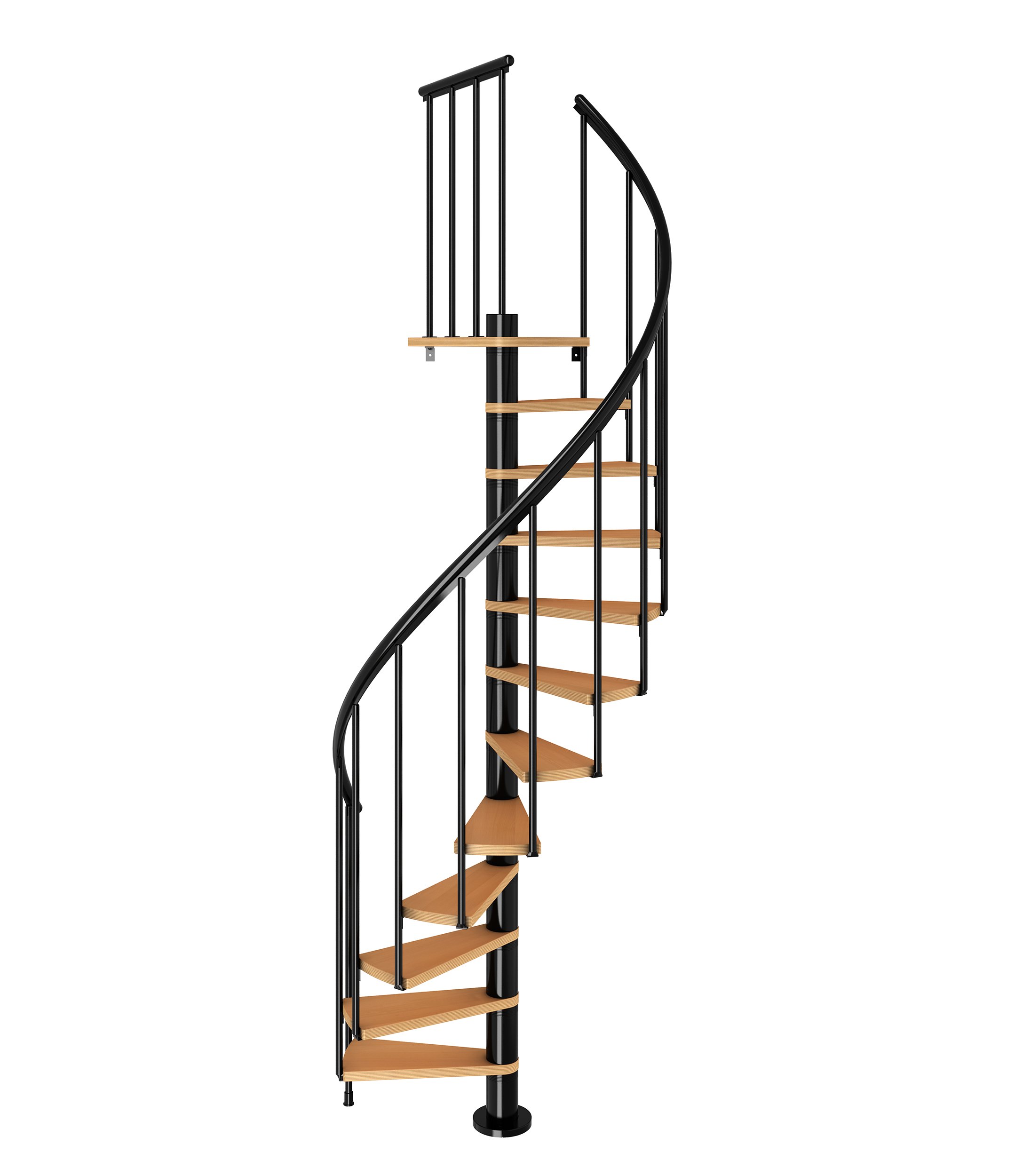 dolle-spindeltreppe-calgary-244-8-280-8-cm-buche-anthrazit-120-cm image 1
