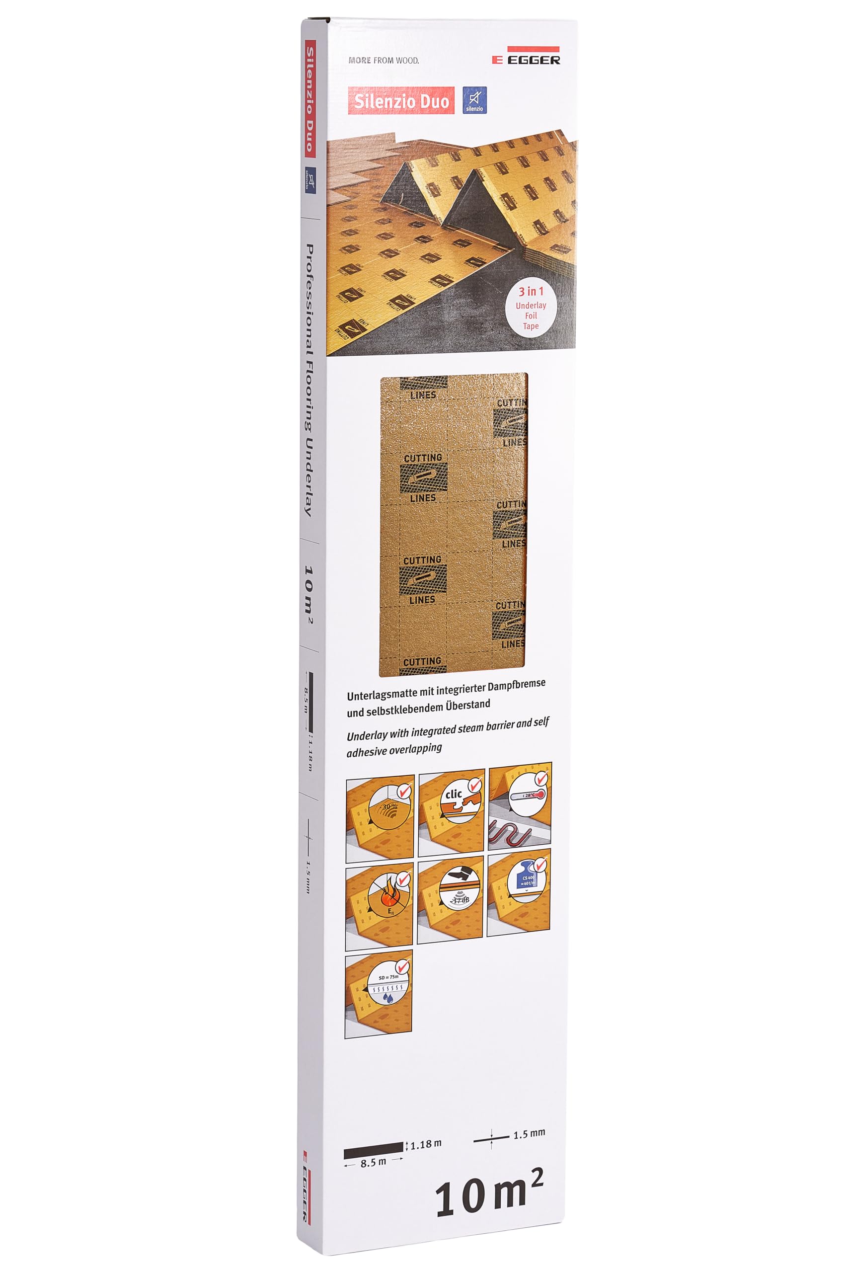 egger-silenzio-duo-laminat-unterlagsmatte-1-5-mm-10-m-mit-dampfsperre image 1