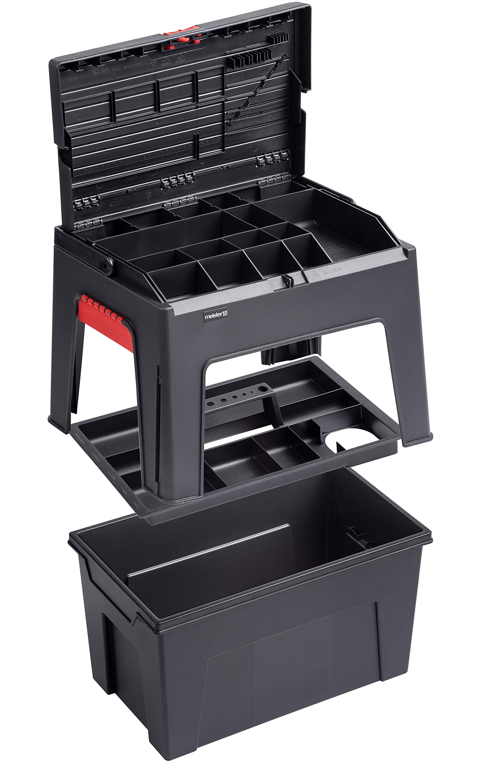 meister-tritthocker-3-in-1-9095100-werkzeugkiste-mit-tritt-und-einlage-150-kg image 2