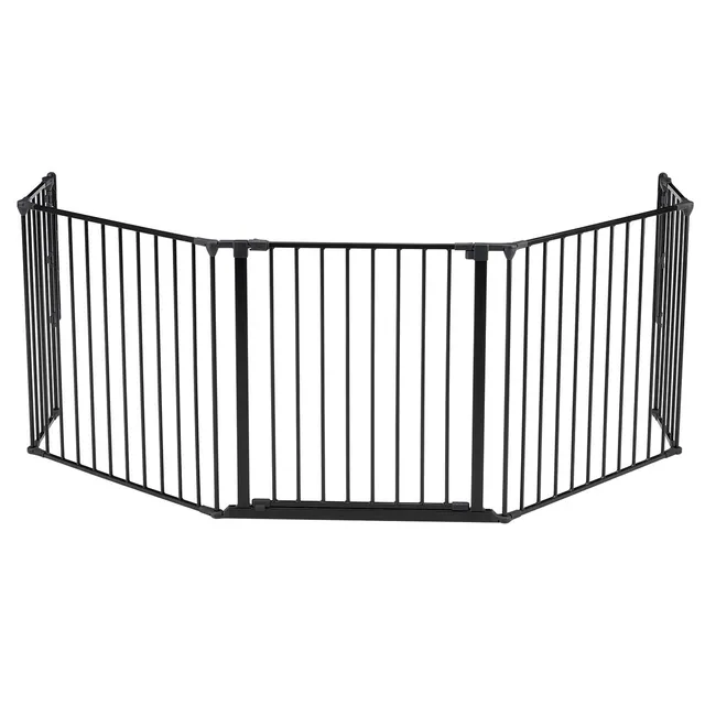 dolle-kaminschutzgitter-schwarz-bis-278-cm-ofenschutzgitter-5-teilig image 1