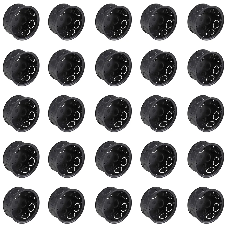 meister-abzweigdose-unterputz-25-st-ck-schwarz-36-mm-tief-verteilerdose-ip20 image 1