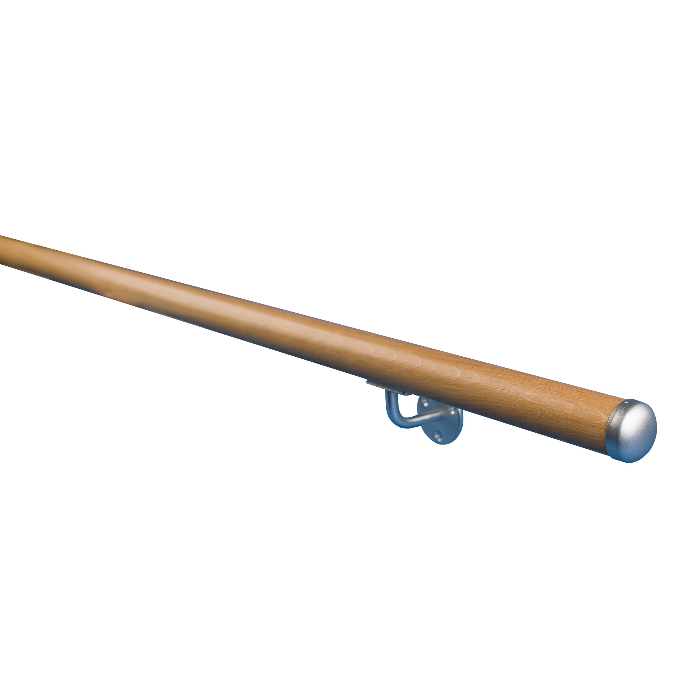 dolle-handlauf-eiche-lackiert-150-cm-40-mm-mit-wandhaltern image 4