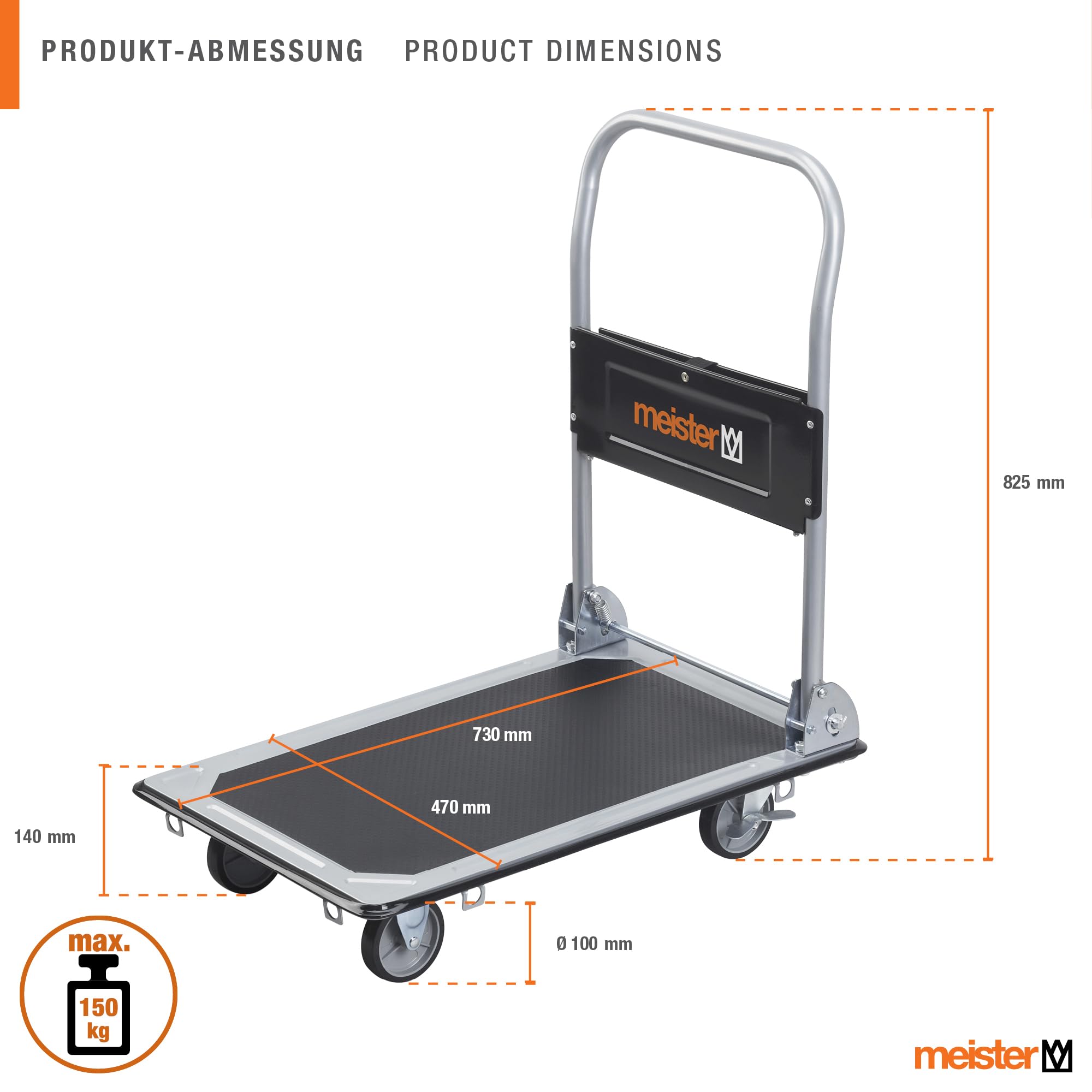 meister-transportwagen-klappbar-plattformwagen-150-kg-730-x-470-mm image 3