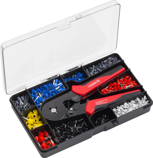 meister-crimpzangen-set-1200-teilig-aderendh-lsenzange-vierkant image 1