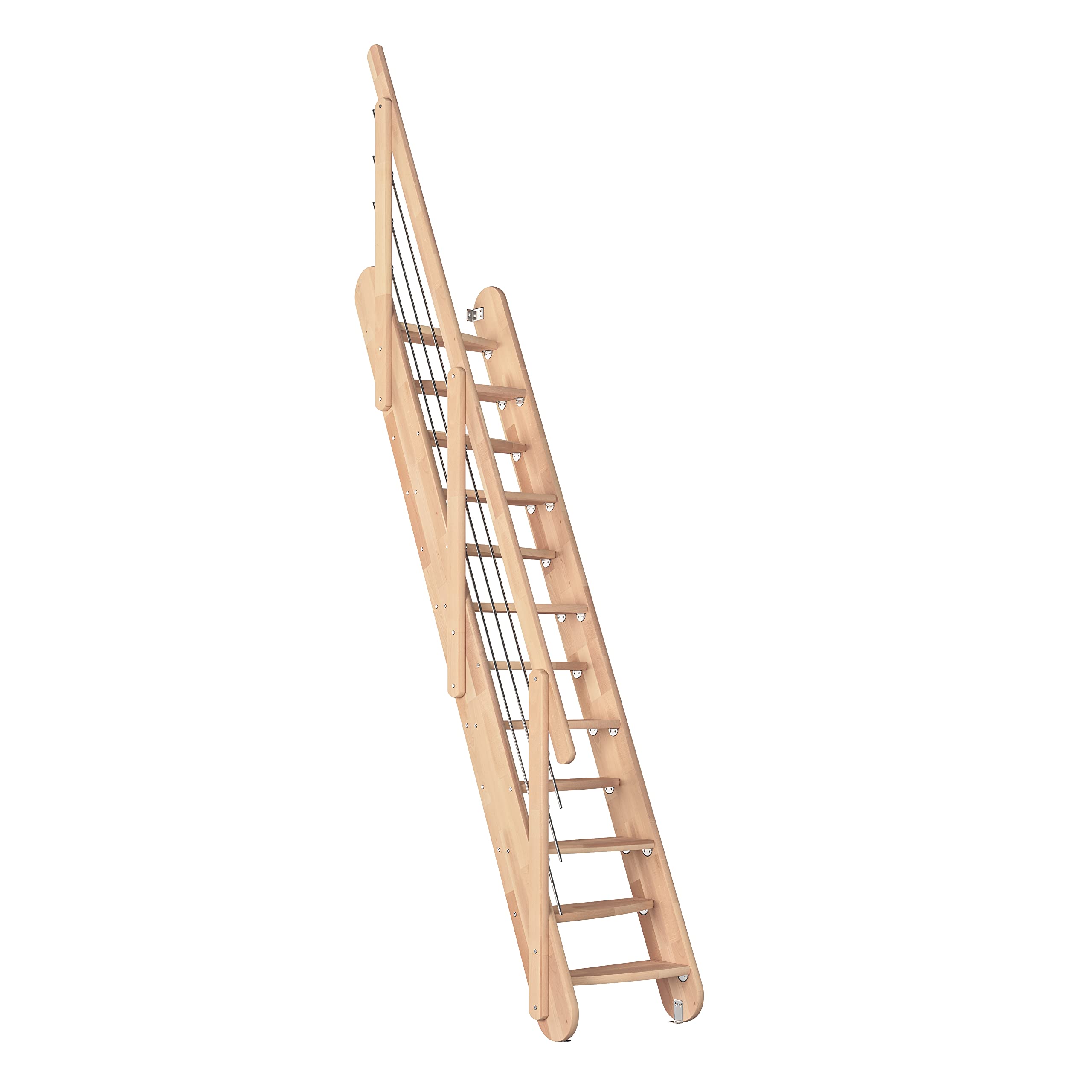dolle-bern-raumspartreppe-fichte-unbehandelt-bis-285-cm-inkl-gel-nder image 7